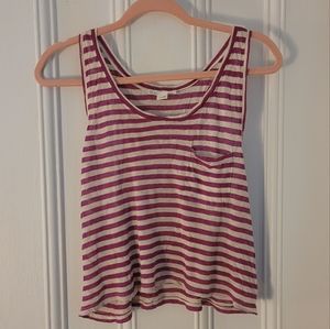 Sheer, cropped tank top